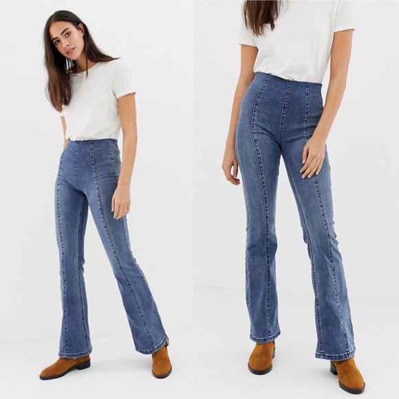 Free People Denim - NEW Free People High Rise Slim Kick Flare Jeans 29